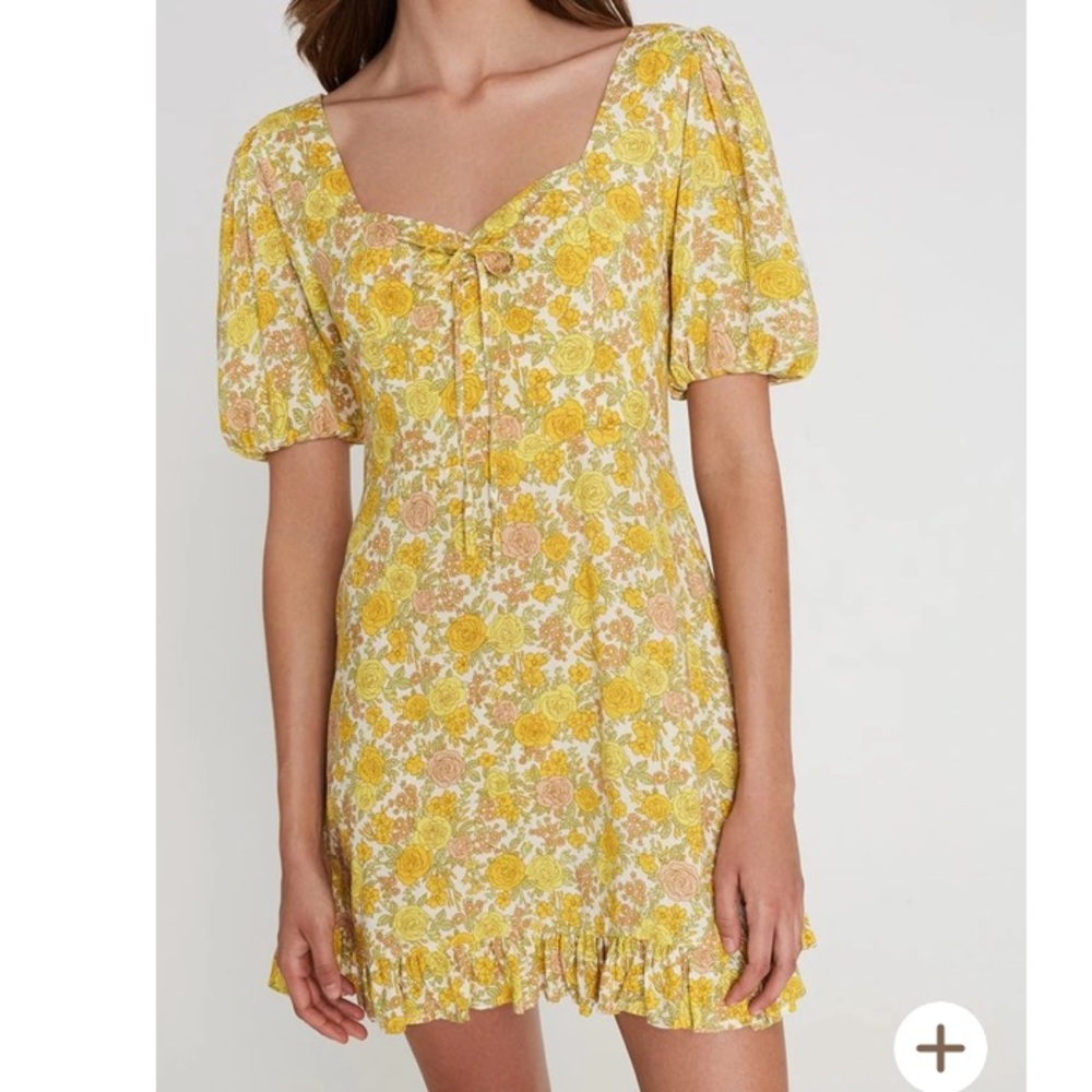 Faithful the Brand Agathe mini dress garden floral